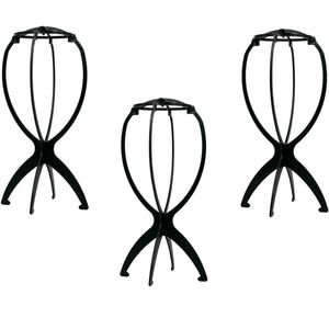 Plastic Hat Stands Durable Stable Plastic Hat Cap Rack Wigs Holder (3 Pieces)